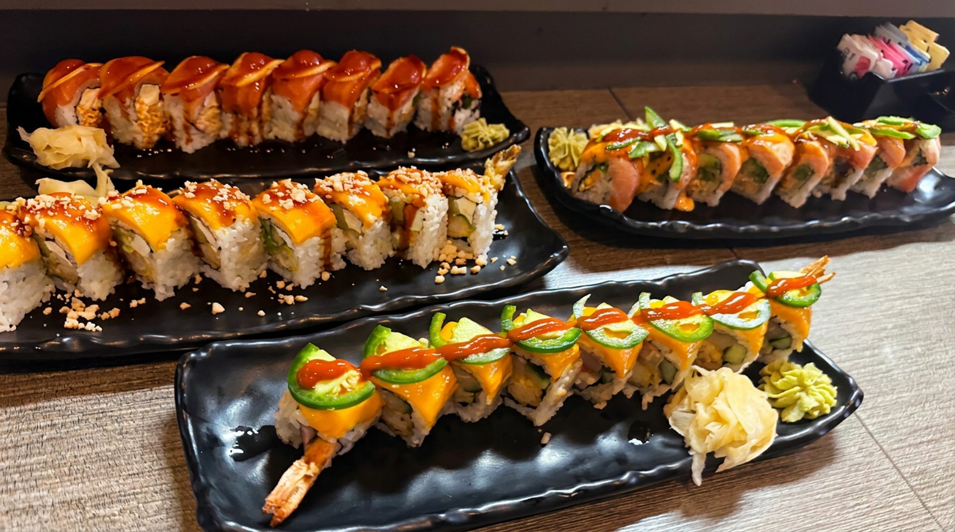 Bulgogi, bibimbap, and sushi